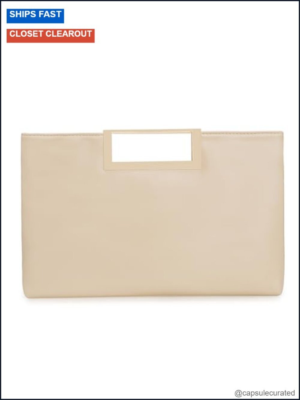 Women's Vegan Leather Convertible Clutch Purse with Chain Strap